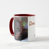Süßes Orang-Utan Tier-Baby Tasse (Vorderseite Links)
