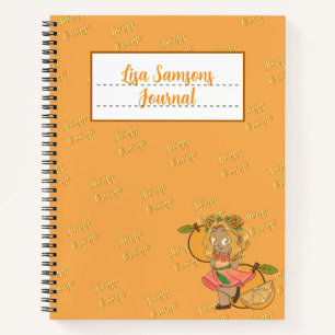 Süßes Orange Chibi Journal Notizblock