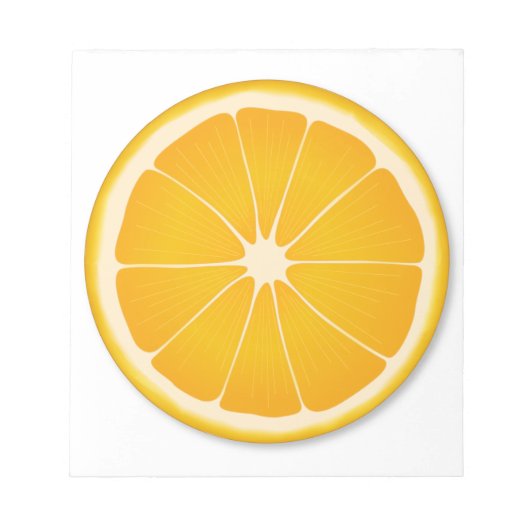 Süßes Orange Citrus Planner Essentials Notizblock (Vorderseite)