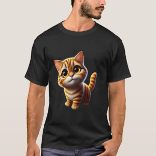Süßes orange getigertes Kätzchen niedliche Katze T-Shirt