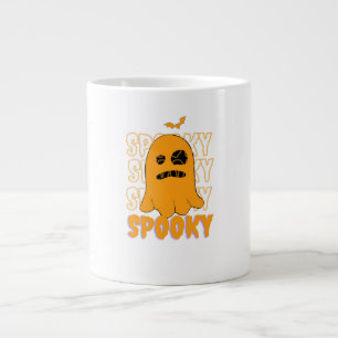 Süßes Oranges Gespenst Gruselige Saison Halloween- Jumbo-Tasse