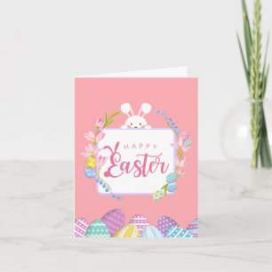 Süßes Osterhase-Hasen-Foto Karte