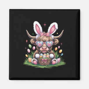 Süßes Osterhase-Kuh-Design Kuhliebhaber Lustig Magnet
