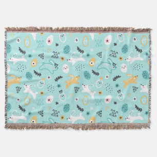 Süßes Osterhasen-Muster Kawaii Kaninchen Eier Decke