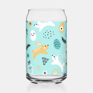 Süßes Osterhasen-Muster Kawaii Kaninchen Eier Dosenglas