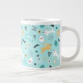 Süßes Osterhasen-Muster Kawaii-Kaninchen Eier Jumbo-Tasse (Rechts)