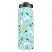 Süßes Osterhasen-Muster Kawaii Kaninchen Eier Thermosbecher (Vorderseite)