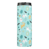 Süßes Osterhasen-Muster Kawaii Kaninchen Eier Thermosbecher (Rückseite)