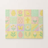 Süßes Ostern-/Frühjahrsmuster Puzzle (Horizontal)