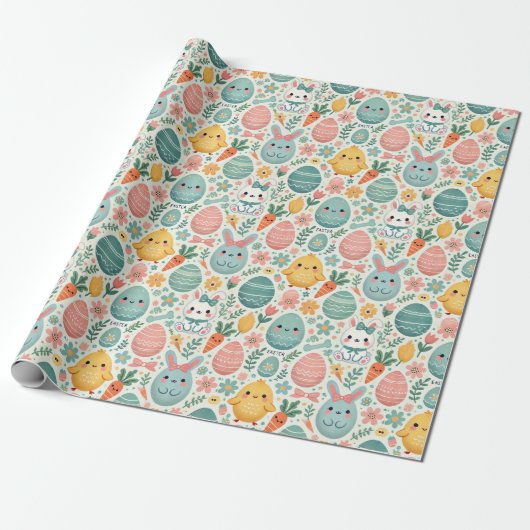 Süßes Ostern Geschenkpapier (Ungerollt)
