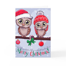 Süßes Owl zu Weihnachten