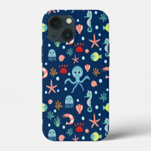 Süßes Ozean-Meeresleben-Muster Case-Mate iPhone Hülle