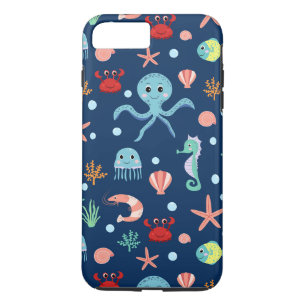 Süßes Ozean-Meeresleben-Muster Case-Mate iPhone Hülle