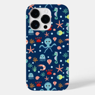 Süßes Ozean-Meeresleben-Muster Case-Mate iPhone 14 Pro Hülle