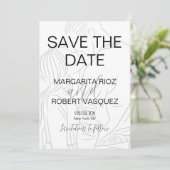 Süßes Paar Skript Save the Date Einladung (Stehend Vorderseite)