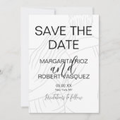 Süßes Paar Umarrmt Skript Save the Date Einladung (Vorderseite)