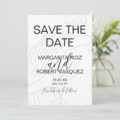 Süßes Paar Umarrmt Skript Save the Date Einladung (Stehend Vorderseite)