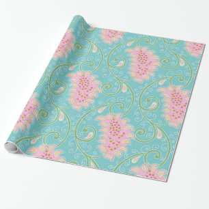 Süßes Paisleymuster Geschenkpapier