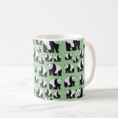 Süßes Panda-Bären-Muster Kaffeetasse (VorderseiteRechts)
