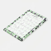 Süßes Panda-Bären-Muster Post-it Klebezettel (angewinkelt)