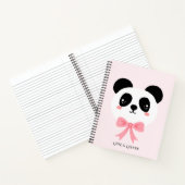 Süßes Panda-Bow-Notebook Notizblock (Innenseite)