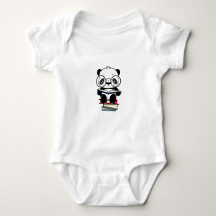 Süßes Panda-Design Baby-Jersey-Body Baby Strampler