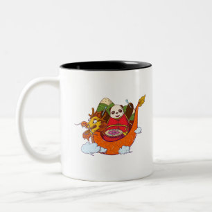 Süßes Panda-Design Zweifarbige Tasse
