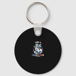 Süßes Panda-Einhorn Ich bin ein Pandicorn-Magic-Gi Schlüsselanhänger