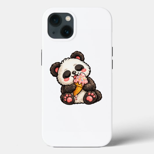 Süßes Panda Eis Case-Mate iPhone Hülle (Rückseite)