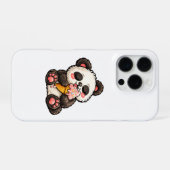 Süßes Panda-Eis iPhone Hülle (Rückseite (Horizontal))