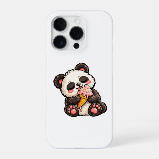Süßes Panda-Eis iPhone Hülle (Rückseite)
