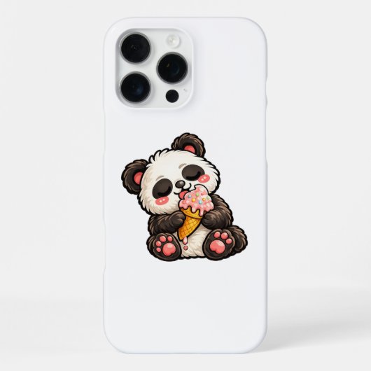 Süßes Panda-Eis iPhone Hülle (Rückseite)