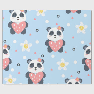 Süßes Panda-Geschenkpapier, Kawaii-Geschenkverpack Geschenkpapier