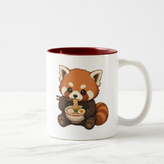Süßes Panda-Ramen-Mug Zweifarbige Tasse