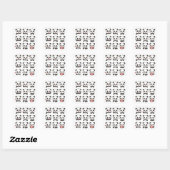 Süßes Panda-Sticker-Pack  Quadratischer Aufkleber (Blatt)