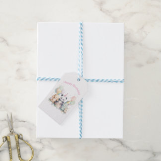 Süßes Panda-Tier-Geburtstags-Geschenk-Anhänger Geschenkanhänger