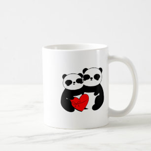 Süßes Panda Valentinstag Geschenk Panda Paar Mit H Kaffeetasse