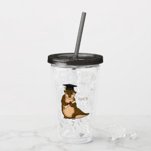 Süßes Pangolin-Abschluss-Cartoon Acryltrinkbecher