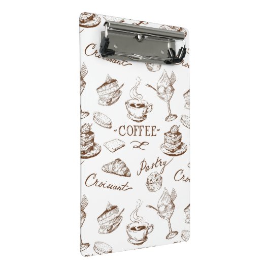 Süßes Papier Mini Klemmbrett (Schrägansicht)