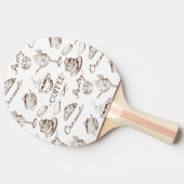 Süßes Papier Tischtennis Schläger (Seitenansicht)