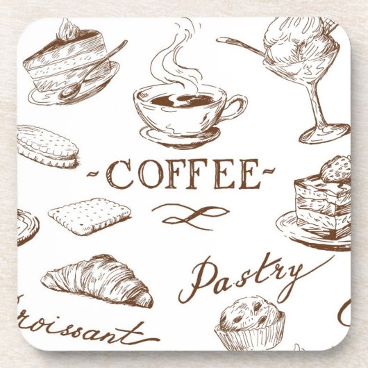 Süßes Papier Untersetzer (Vorderseite)