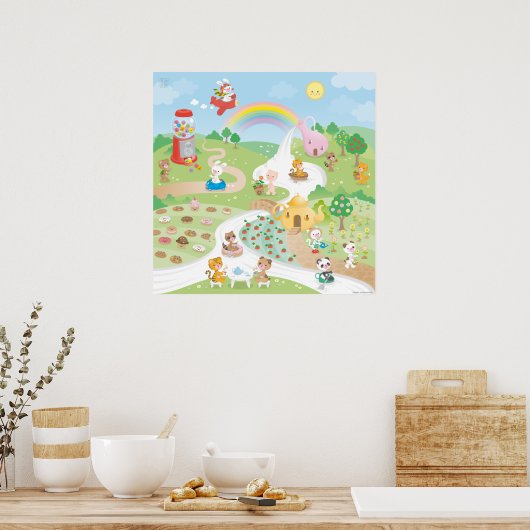 Süßes Paradies Poster (Küche)