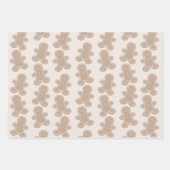 Süßes Pastel Grün, Rosa, Taupe Lebkuchen Geschenkpapier Set (Vorderseite 2)