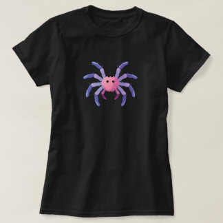 Süßes Pastell-Flauschspinne Halloween-Design T-Shirt