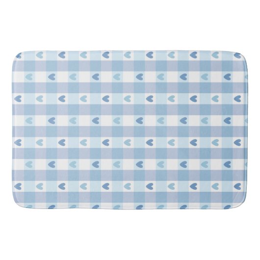 Süßes Pastell-Karolieb-Design Badematte (Vorderseite)
