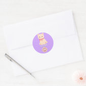 Süßes Pastell-Katzen Bleib Entspannt Sticker (Umschlag)