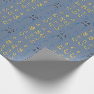 Süßes Pastell-Kawaii-Ästhetik-Minimalist-Muster Geschenkpapier