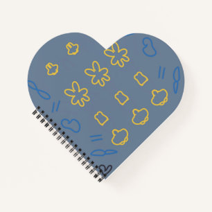 Süßes Pastell-Kawaii-Ästhetik-Minimalist-Muster Notizblock