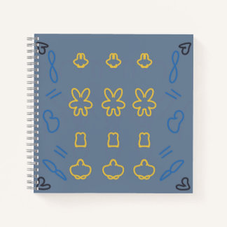 Süßes Pastell-Kawaii-Ästhetik-Minimalist-Muster Notizblock