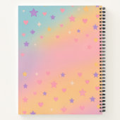 Süßes Pastell-Regenbogen-Gradient Kinder-Skizzenbu Notizblock (Rückseite)